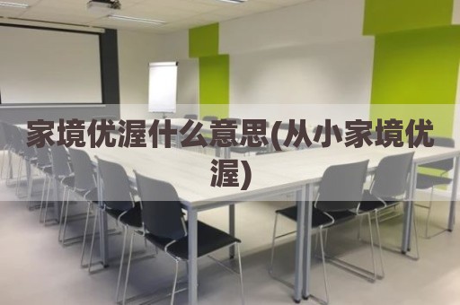 家境优渥什么意思(从小家境优渥)