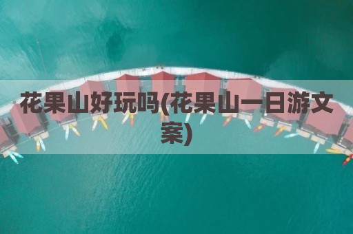 花果山好玩吗(花果山一日游文案)