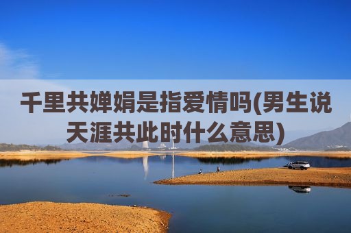 千里共婵娟是指爱情吗(男生说天涯共此时什么意思)
