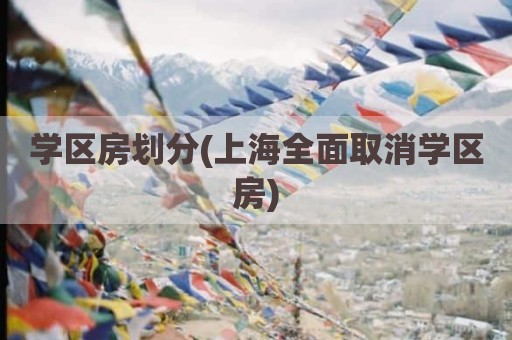 学区房划分(上海全面取消学区房)