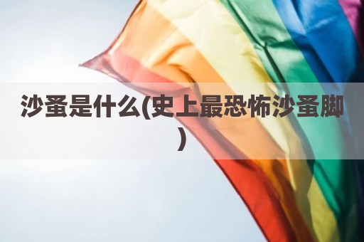 沙蚤是什么(史上最恐怖沙蚤脚)