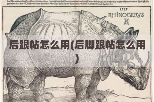 后跟帖怎么用(后脚跟帖怎么用)