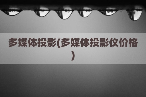 多媒体投影(多媒体投影仪价格)