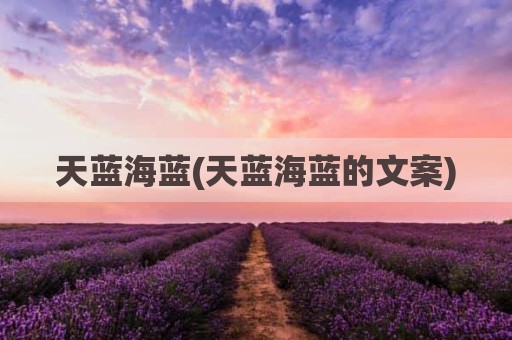 天蓝海蓝(天蓝海蓝的文案)