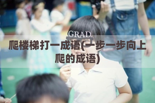 爬楼梯打一成语(一步一步向上爬的成语)