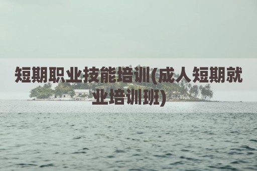 短期职业技能培训(成人短期就业培训班)