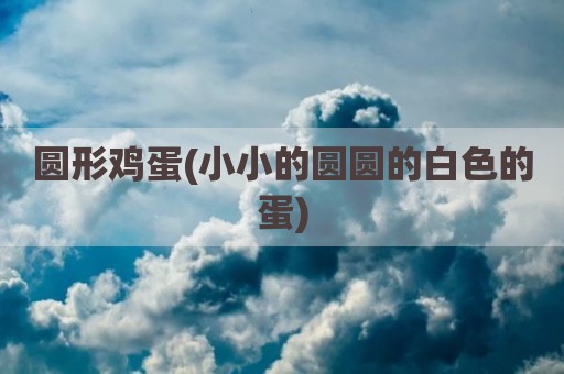 圆形鸡蛋(小小的圆圆的白色的蛋)
