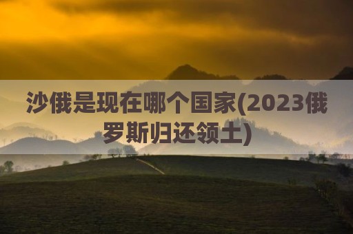 沙俄是现在哪个国家(2023俄罗斯归还领土)
