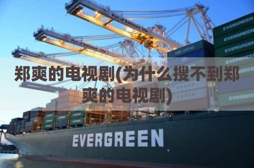 郑爽的电视剧(为什么搜不到郑爽的电视剧)