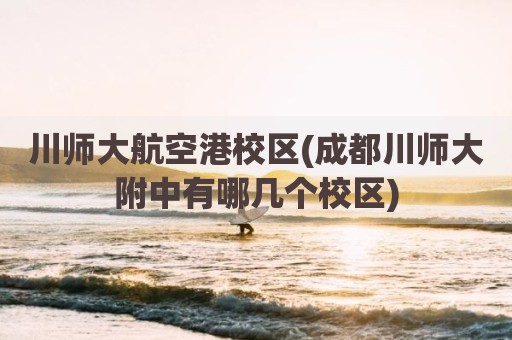 川师大航空港校区(成都川师大附中有哪几个校区)