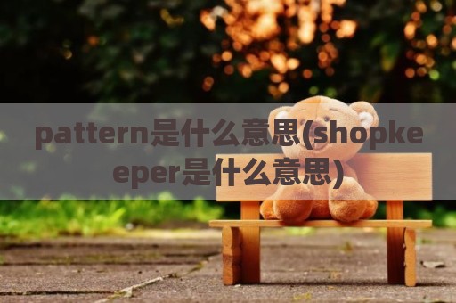pattern是什么意思(shopkeeper是什么意思)