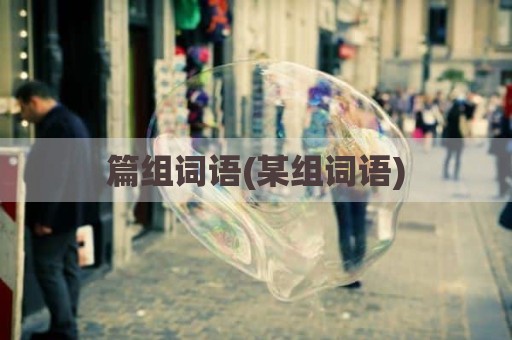 篇组词语(某组词语)