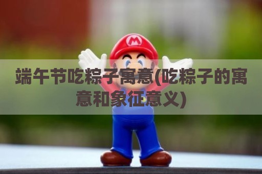端午节吃粽子寓意(吃粽子的寓意和象征意义)
