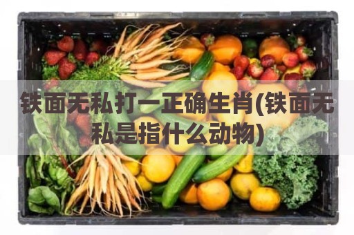 铁面无私打一正确生肖(铁面无私是指什么动物)