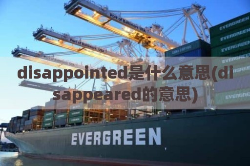 disappointed是什么意思(disappeared的意思)