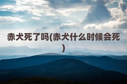 赤犬死了吗(赤犬什么时候会死)
