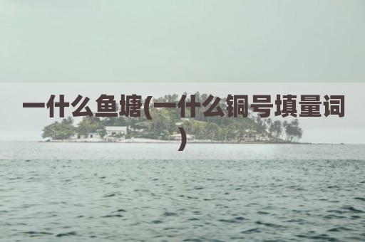 一什么鱼塘(一什么铜号填量词)