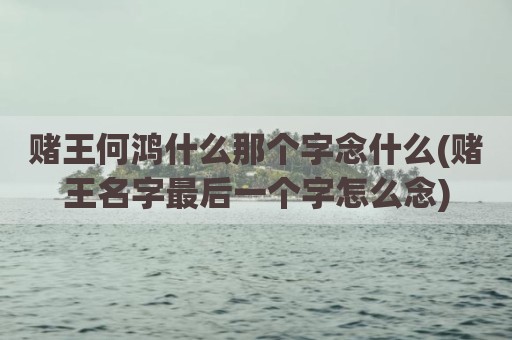 赌王何鸿什么那个字念什么(赌王名字最后一个字怎么念)