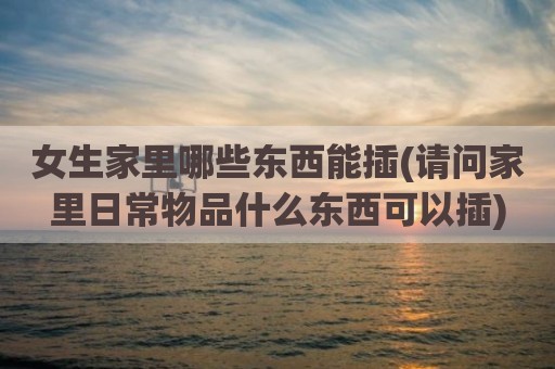 女生家里哪些东西能插(请问家里日常物品什么东西可以插)