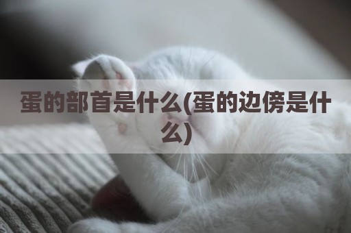 蛋的部首是什么(蛋的边傍是什么)