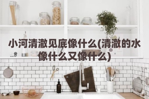 小河清澈见底像什么(清澈的水像什么又像什么)