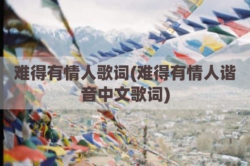 难得有情人歌词(难得有情人谐音中文歌词)