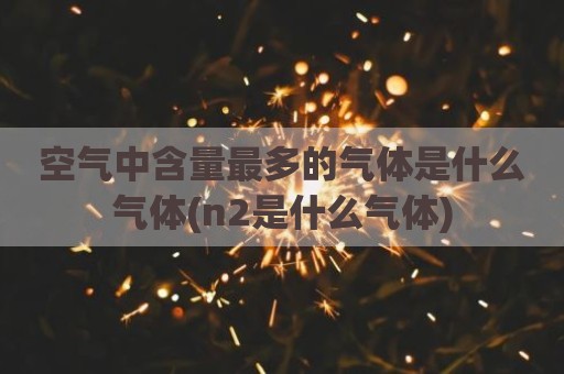 空气中含量最多的气体是什么气体(n2是什么气体)