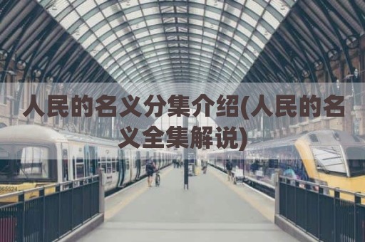 人民的名义分集介绍(人民的名义全集解说)