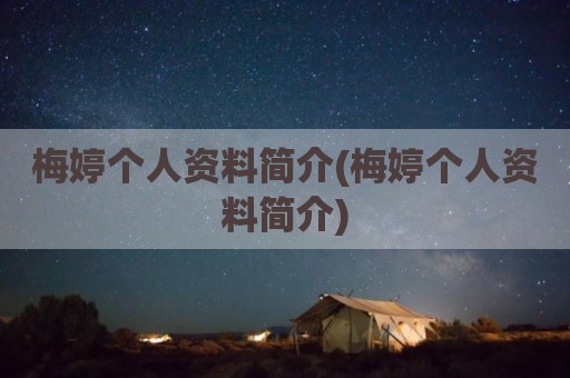 梅婷个人资料简介(梅婷个人资料简介)