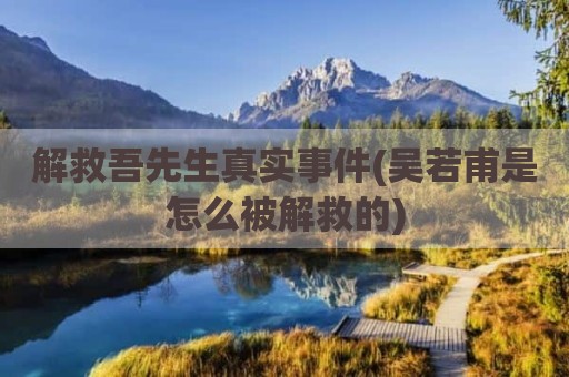 解救吾先生真实事件(吴若甫是怎么被解救的)