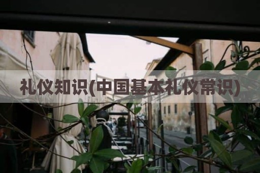 礼仪知识(中国基本礼仪常识)