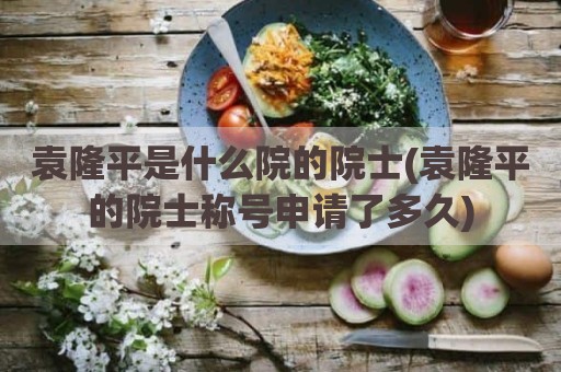 袁隆平是什么院的院士(袁隆平的院士称号申请了多久)