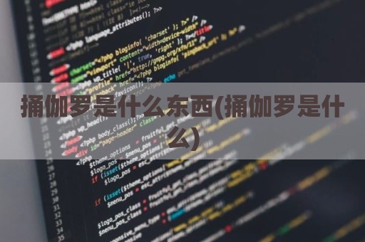 捅伽罗是什么东西(捅伽罗是什么)