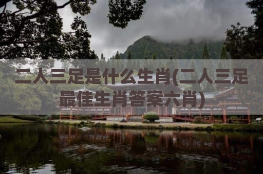 二人三足是什么生肖(二人三足最佳生肖答案六肖)