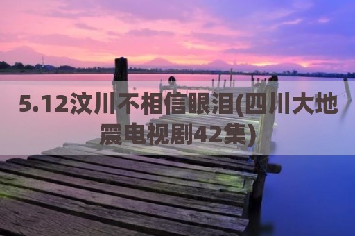 5.12汶川不相信眼泪(四川大地震电视剧42集)