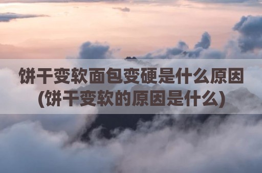 饼干变软面包变硬是什么原因(饼干变软的原因是什么)