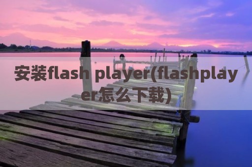 安装flash player(flashplayer怎么下载)