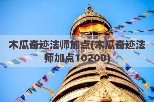 木瓜奇迹法师加点(木瓜奇迹法师加点10200)