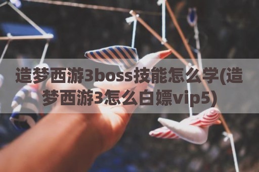 造梦西游3boss技能怎么学(造梦西游3怎么白嫖vip5)