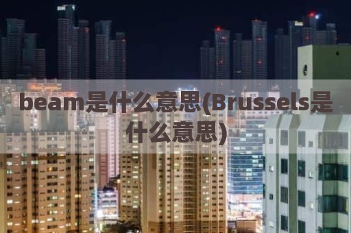 beam是什么意思(Brussels是什么意思)