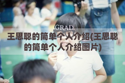 王思聪的简单个人介绍(王思聪的简单个人介绍图片)