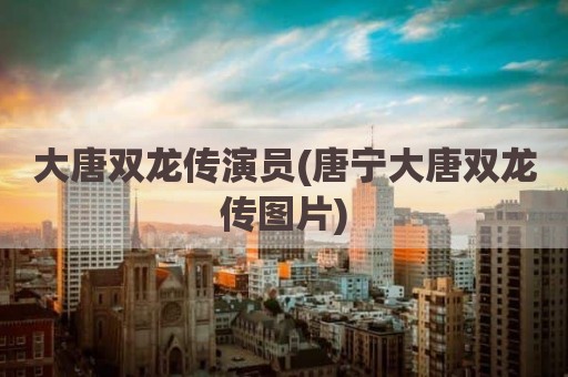 大唐双龙传演员(唐宁大唐双龙传图片)