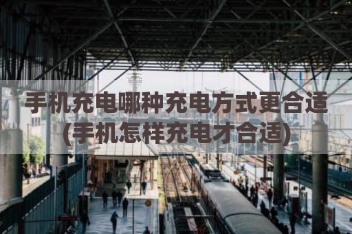 手机充电哪种充电方式更合适(手机怎样充电才合适)