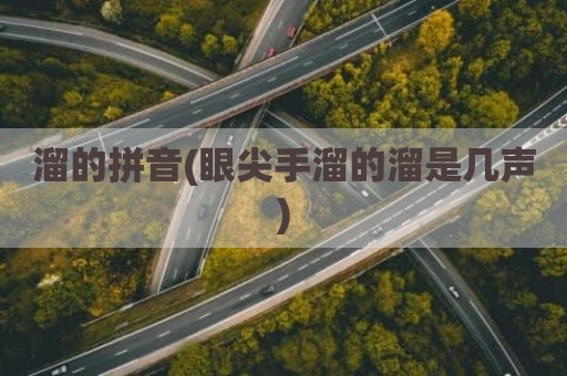 溜的拼音(眼尖手溜的溜是几声)
