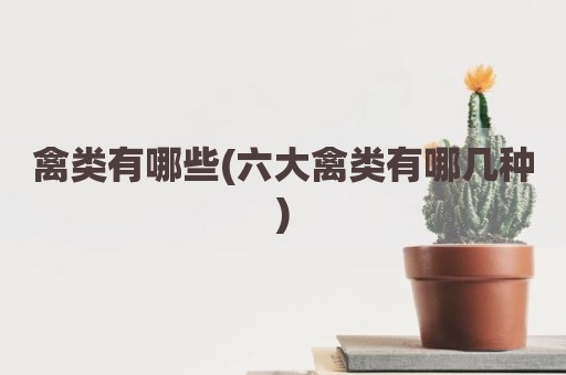 禽类有哪些(六大禽类有哪几种)