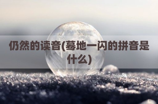 仍然的读音(蓦地一闪的拼音是什么)