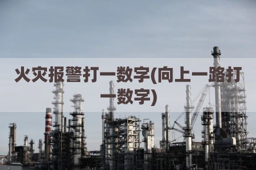 火灾报警打一数字(向上一路打一数字)