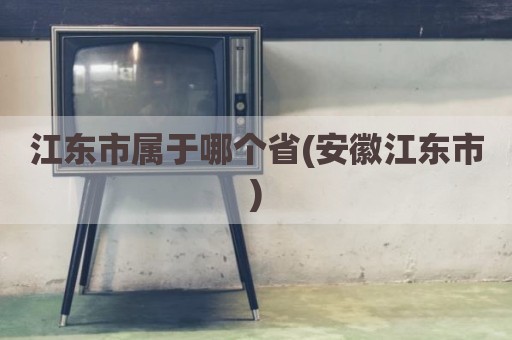 江东市属于哪个省(安徽江东市)