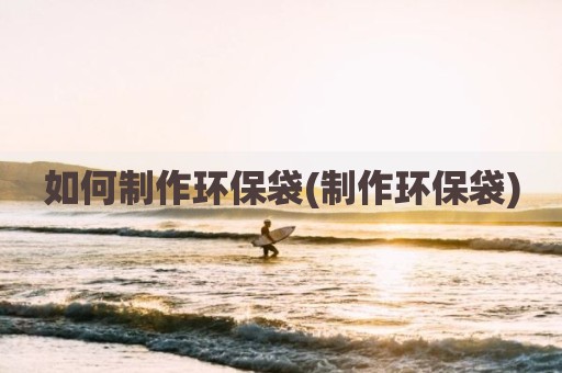 如何制作环保袋(制作环保袋)