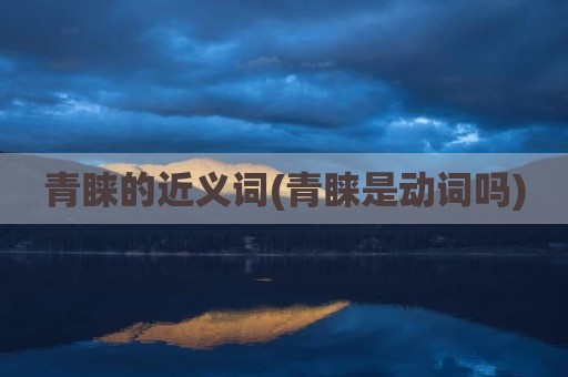 青睐的近义词(青睐是动词吗)